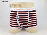 【CK】<Calvin Klein>365系列经典条纹印花全棉男士平角内裤(专柜精装)