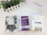 【CK】<Calvin Klein>365系列全棉白边黑字男士平角内裤(专柜精装)