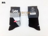 正品【LEE 李】全棉拼色男士运动短袜